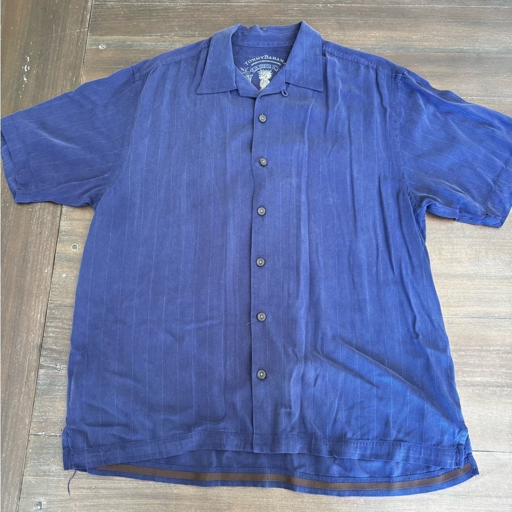 Tommy Bahama Men's Blue Short Sleeve Shirt